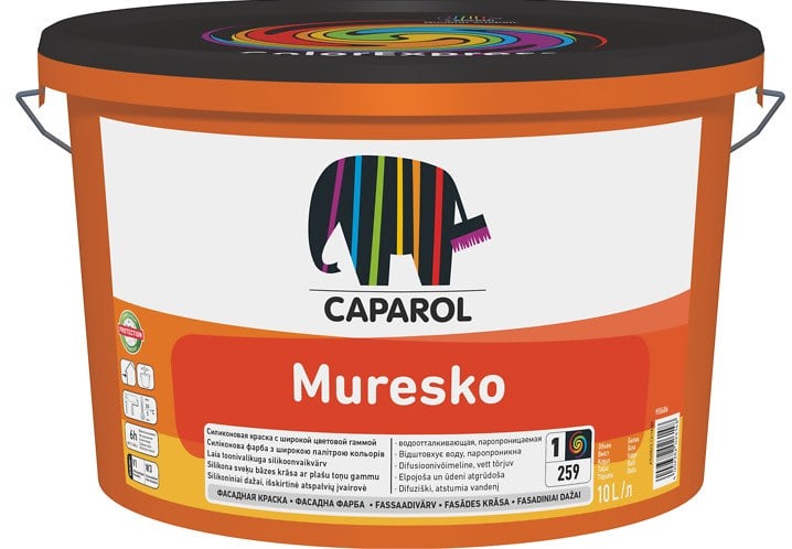 Фасадная краска Caparol Muresko. База 3. Объем: 2,35 л.