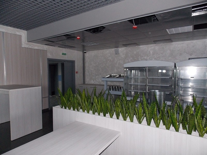 Декоративная штукатурка "Смак эндарфінаў" в офисе IBA в Минске