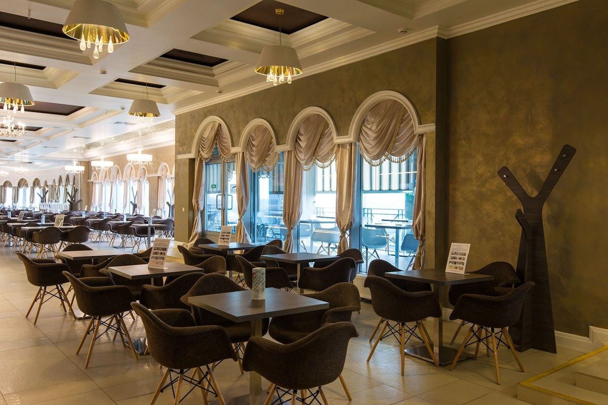 Декоративная штукатурка "Смак эндарфінаў" в ресторане Belvedere