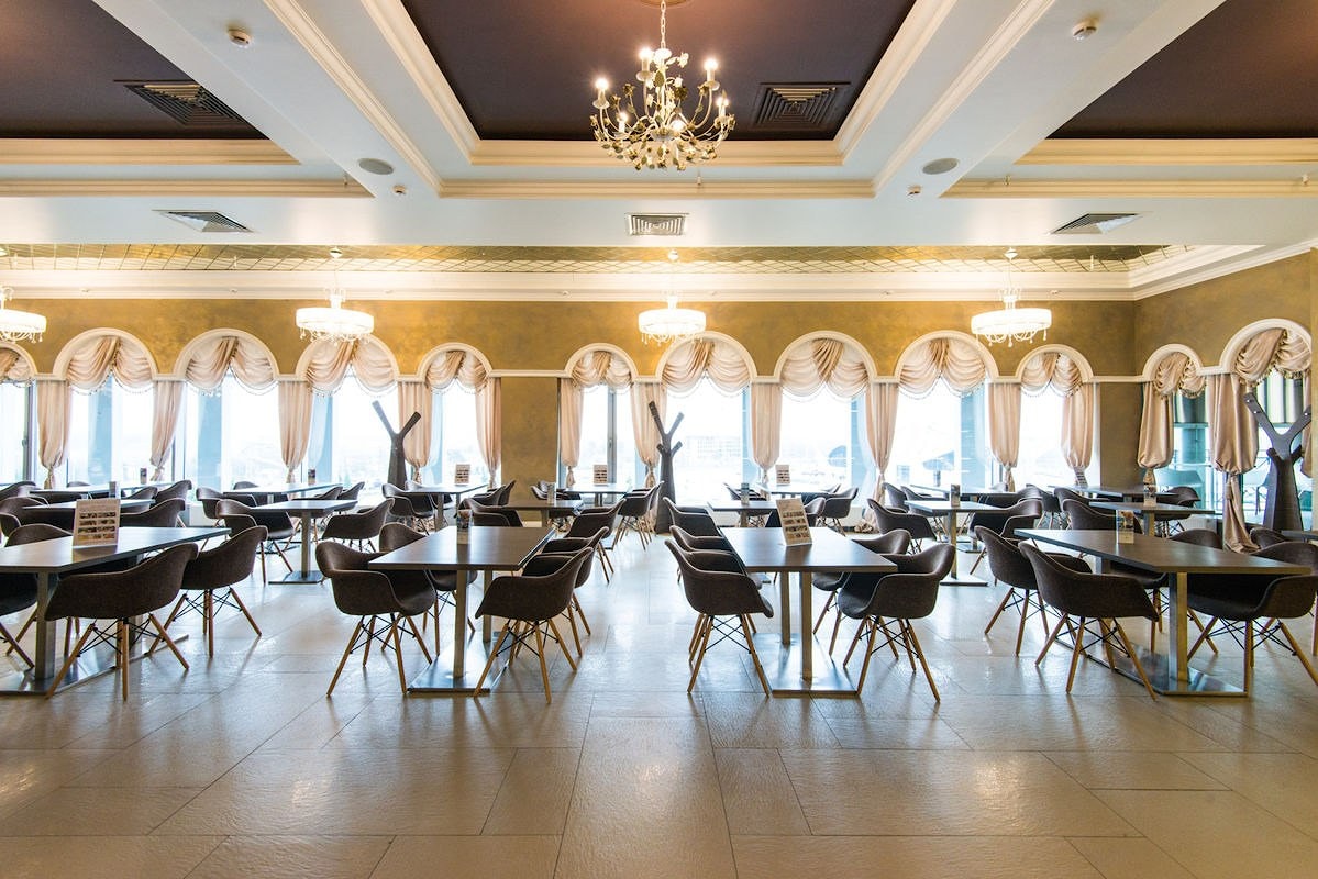 Декоративная штукатурка "Смак эндарфінаў" в ресторане Belvedere