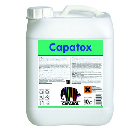 Грунтовка Caparol Capatox (Капатокс): раствор биоцидаt . Объем: 10 л.