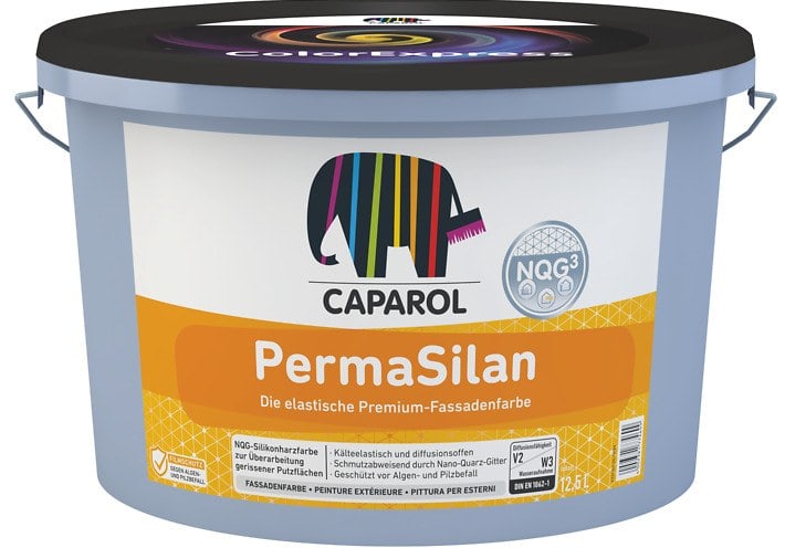 Эластичная силиконовая фасадная краска Caparol PermaSilan. База 1. Объем: 10 л.