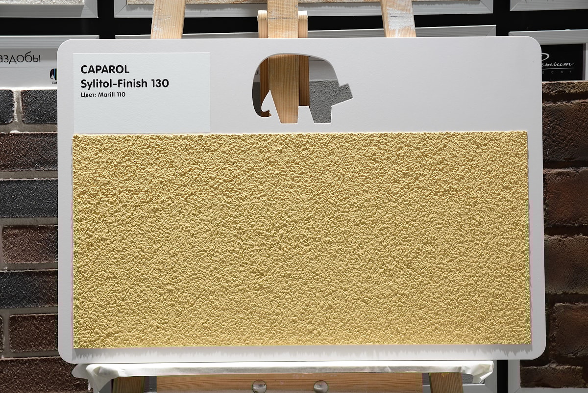 Краска Силитол Финиш 130 на структурном основании (камешковая декоративная штукатурка)