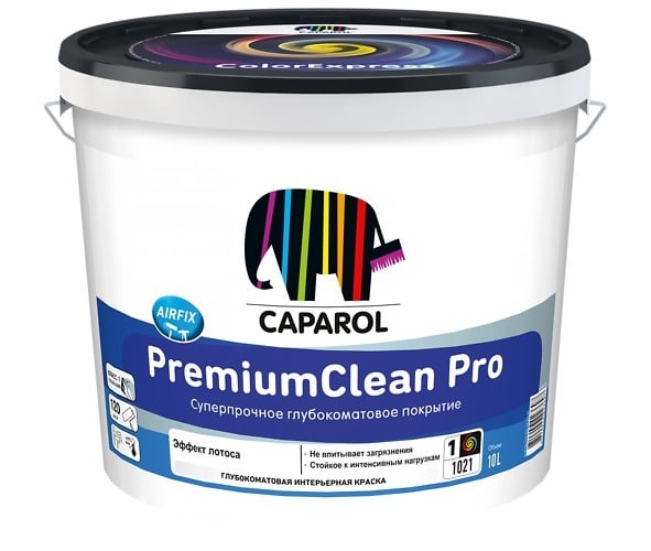 Водно-дисперсионная интерьерная краска Caparol PremiumClean Pro. Объем: 2,5 л.