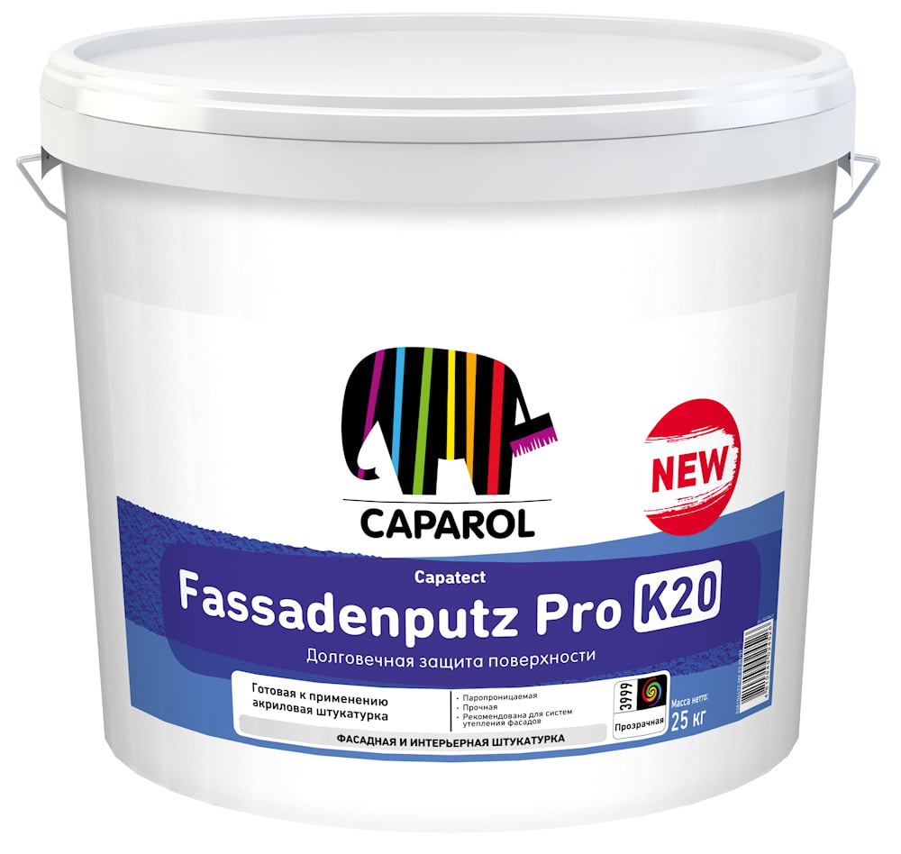 Штукатурка дисперсионная Capatect Fassadenputz Pro K20 База1 25кг .