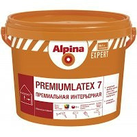 Водно-дисперсионная интерьерная латексная краска Alpina Expert Premiumlatex 7. База 3. Объем: 2,35 л / 3,24 кг.  