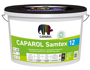 Водно-дисперсионная латексная краска Caparol Samtex 12. База 1. Объем: 1,25л / 1,813 кг.  