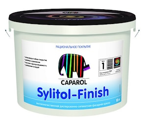 Силикатная краска для минеральных фасадов Caparol Sylitol-Finish. База 3. Объем: 9,4 л / 13,348 кг.  