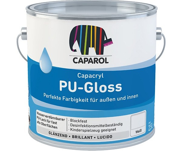 Водно-дисперсионная эмаль Capacryl PU-Gloss База T-Transparent/ Прозрачная. Объем: 350 мл.  