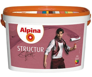 Водно-дисперсионная декоративная краска Alpina Effekt Structur. Объем: 10 л.  