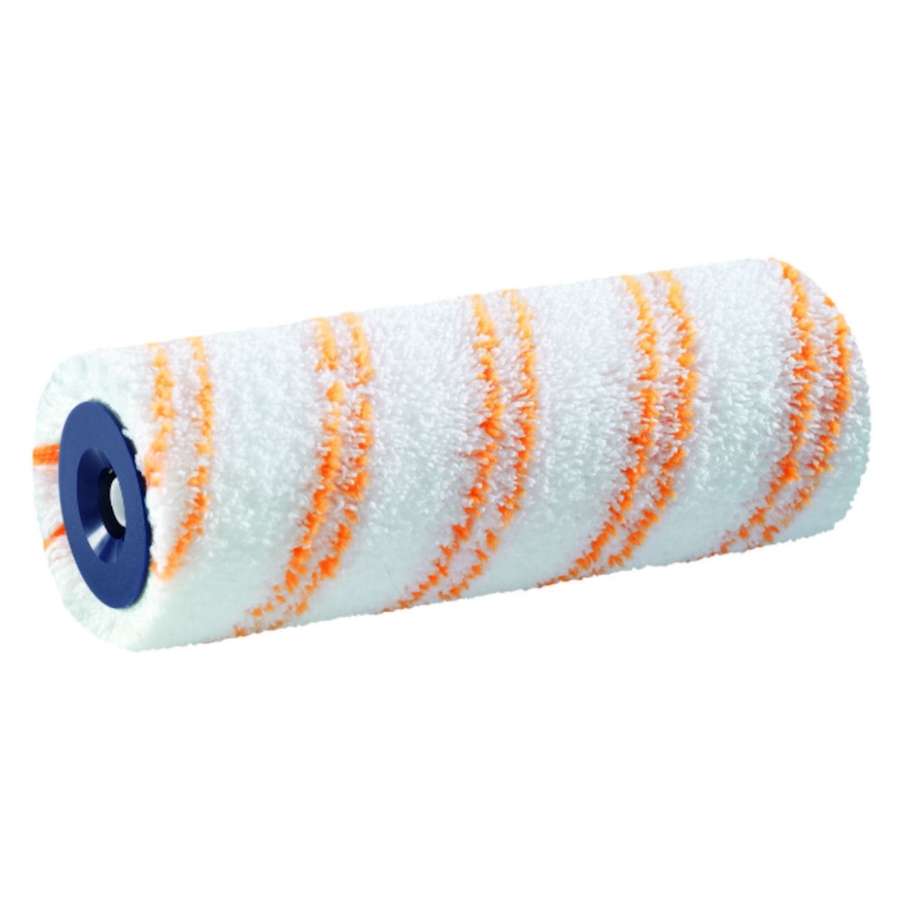 Микроволокнистый полиэстеровый малярный валик STORCH Großflächenwalze MicroSTAR 9 orange. Размер: 25 см, Ø 60 мм, мех 9 мм, Polyester. Технология SmartCore XL размер для большей производительности, оранжевые полосы, для гладких и слегка шероховатых поверхностей. Арт.: 14 19 25.