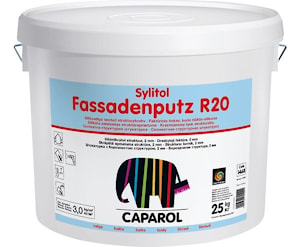 Штукатурка силикатная Sylitol Fassadenputz R20. База: белая. Фасовка: 25 кг.  