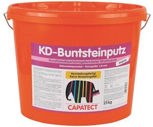 Штукатурка дисперсионная Capatect KD-Bundsteinputz. Цвет: Klinkerrot. Фасовка: 25 кг.  