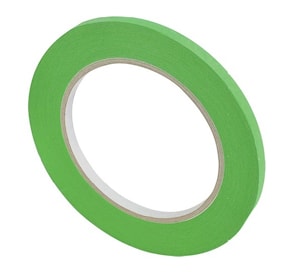 Лента малярная зеленая Pentrilo Greenmask Fine Line, 6 мм, 45 м. Крепированная бумага с каучуковым клеем на растворителе с высокой адгезией, 135 мкм, термостойкость 110 С, время работы - не более 7 дней
