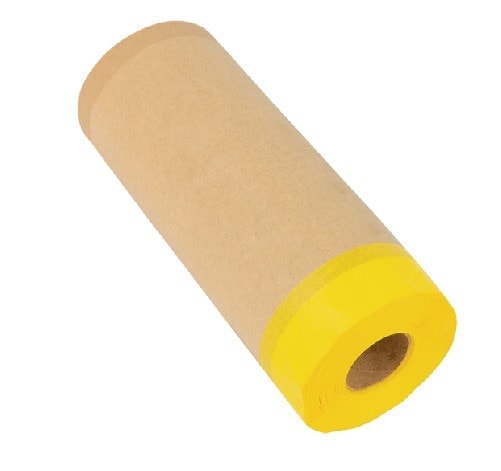 Укрывочная бумага с малярной лентой Pentrilo Spray Flash 30 см, 45 м. Удобная и быстрое укрытие окрашиваемых площадей при проведении малярных работ методом Airless. Высокая прочность и впитываение, сатинированная с одной стороны , плотность 40г/м2, малярная лента Spray Flash 24 мм, время работы в интерьера - не более 10 дней, на фасаде - не более 3х дней. Арт. 09686