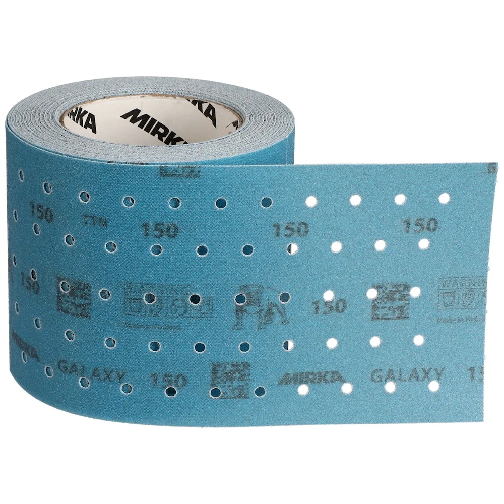 Рулонная шлифовальная бумага 115х230 мм MIRKA GALAXY Roll Multifit P100. Цена за 1 метр  