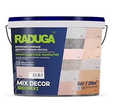 Мультиколорная краска Mix Decor (Микс Декор).  