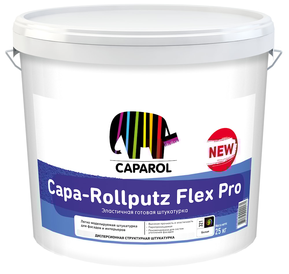 Защитно-отделочная штукатурка Capa-Rollputz Flex Pro База1 25кг  