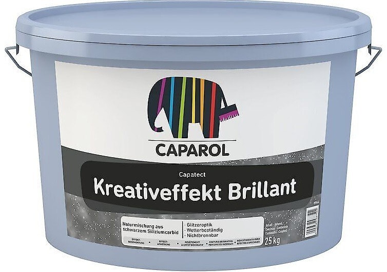 Эффектная декоративная смесь на основе черного карбида кремния Caparol Capatect Kreativeffekt Brilliant. Фасовка: 25кг.  
