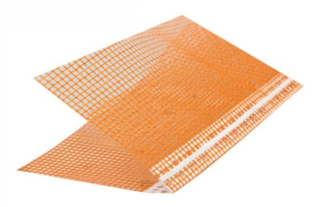 Пластиковый профиль со стеклотканевой сеткой для обрамления тупых и острых углов Capatect-rolleck 042 /00. 1 рулон=25м.  