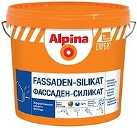 Краска акриловая силикатная водно-дисперсионная Alpina EXPERT Fassaden-Silikat. База 1. Объем: 10 л / 14,6 кг.  