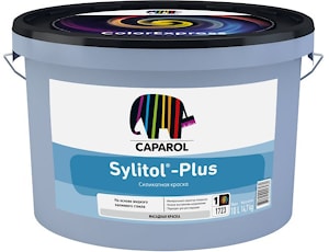 Матовая силикатная фасадная краска Caparol Sylitol-Plus. База 1. Объем: 10 л / 14,7кг.  