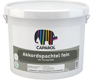 Готовая к применению пастообразная дисперсионная шпатлевка для внутренних работ Caparol Akkordspachtel fein. Объем: 25 кг.  
