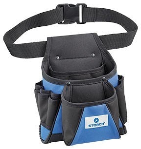 Сумка-ремень поясная Werkzeug-Gürteltasche. Практичная и прочная сумка для инструментов. Идеально подходит для различных художников, маляров, штукатуров, для профессионалов работающих с гипсокартоном и напольными покрытиями. Оборудована 14 отсеками. Инструмент в комплект не входит! Арт. 29 59 10.