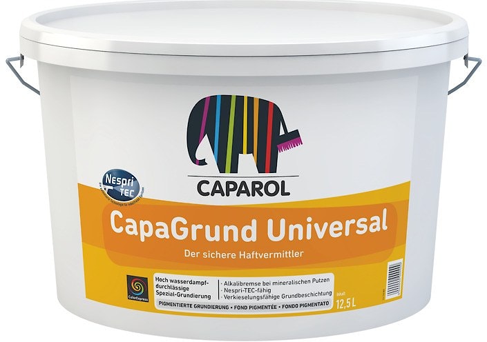 Водно-дисперсионная грунтовочная краска CapaGrund Universal. Белая. Объем: 10 л.  