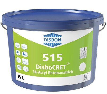 Защитная фасадная краска DisboCRET 515 1K-Acryl-Betonanstrich Weiss. База 1. Объем: 12 л.  