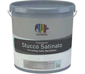 Декоративная шпатлевка на дисперсионной основе для оформления стен внутри помещений Capadecor Stucco Satinato. Объем: 5л.  