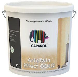 Водно-дисперсионная декоративная шпатлевка Capadecor ArteTwin Effect Gold. Объем: 2,5 л.  