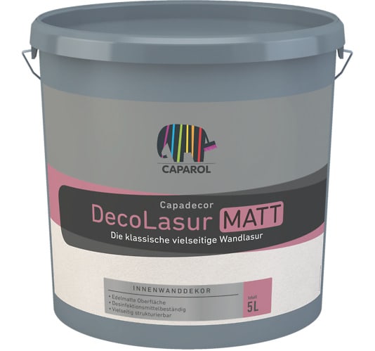 Водно-дисперсионная интерьерная лазурь Capadecor Deco-Lasur matt. Объем: 2,5 л.