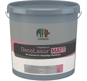 Водно-дисперсионная интерьерная лазурь Capadecor Deco-Lasur matt. Объем: 2,5 л.  